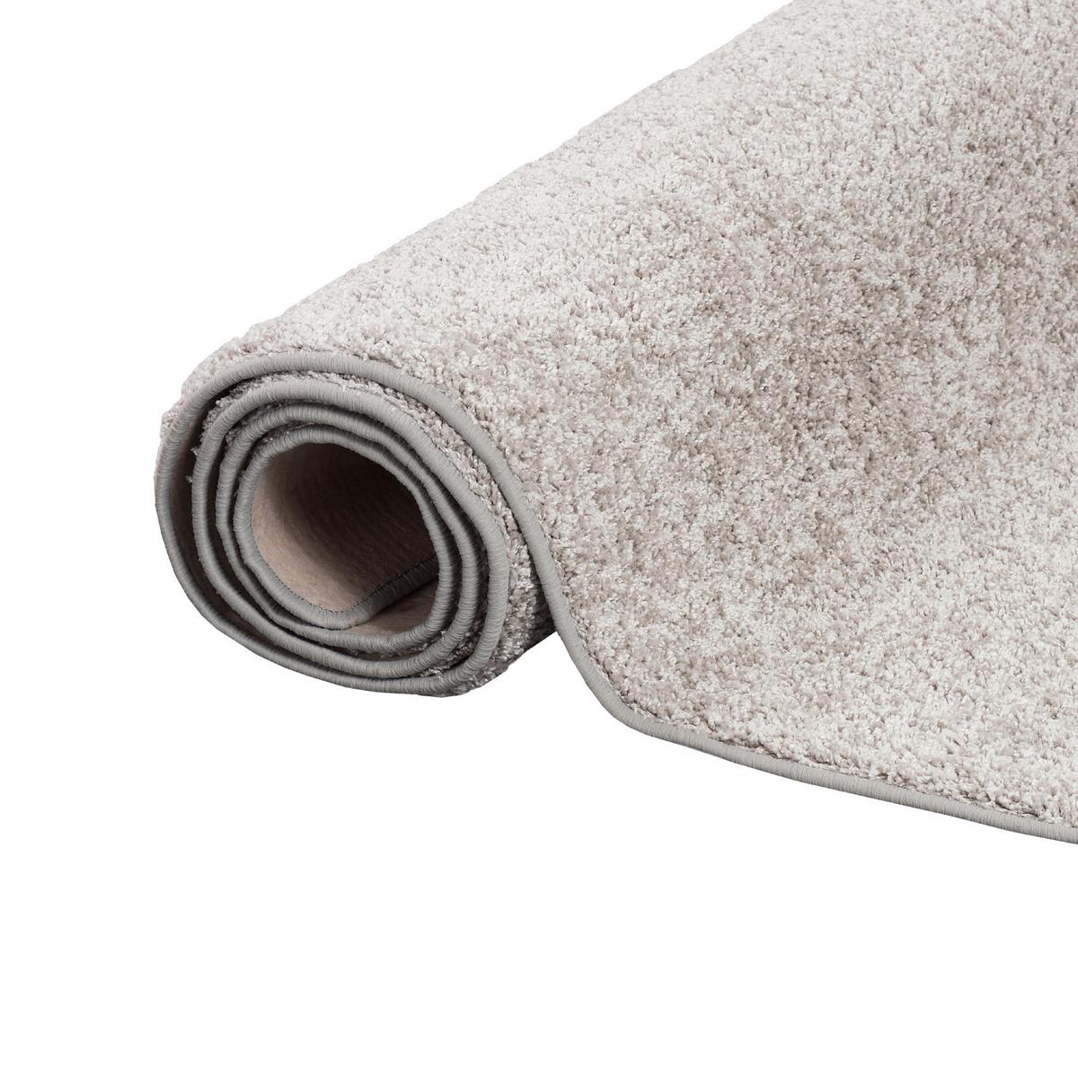 HOCHFLOR VELOURS TEPPICH MONA - Silberfarben, Textil (80/240cm) - Snapstyle