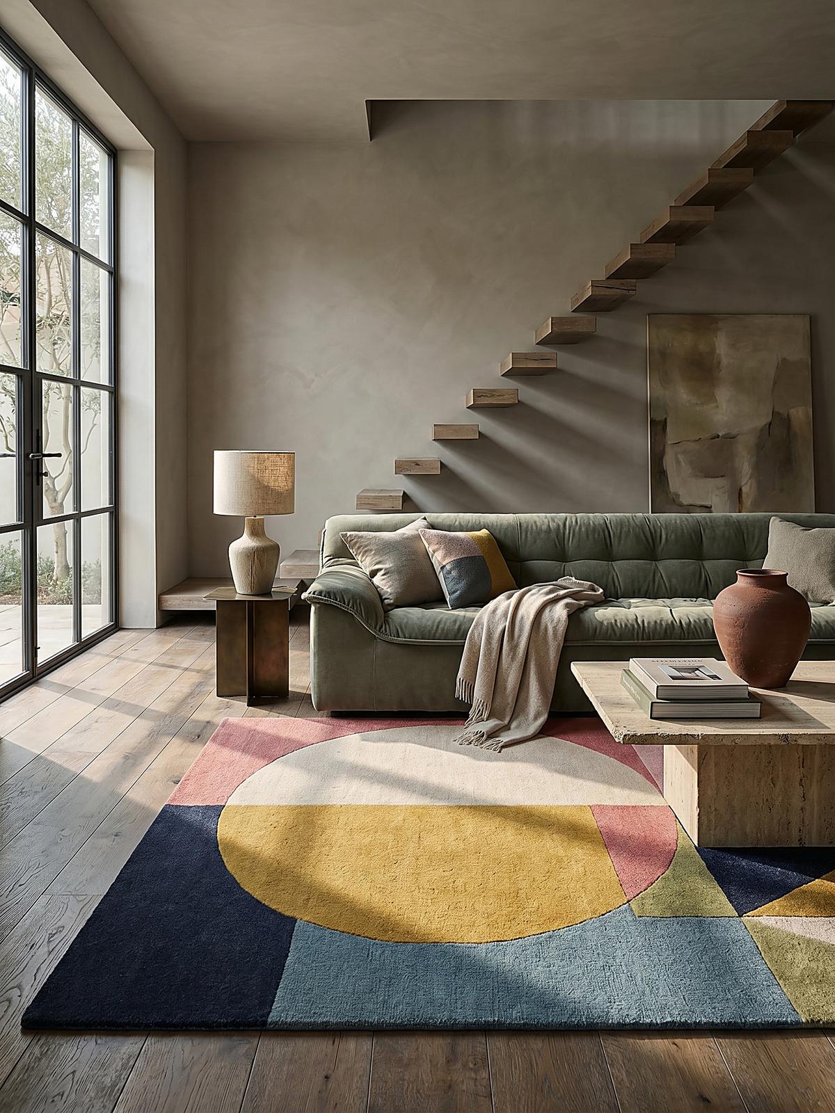 WOLLTEPPICH DEBEN, geometrisch, Strahlend-Bunt, 200 x 290 cm - Multicolor, Textil (290/200cm) - KADIMA DESIGN