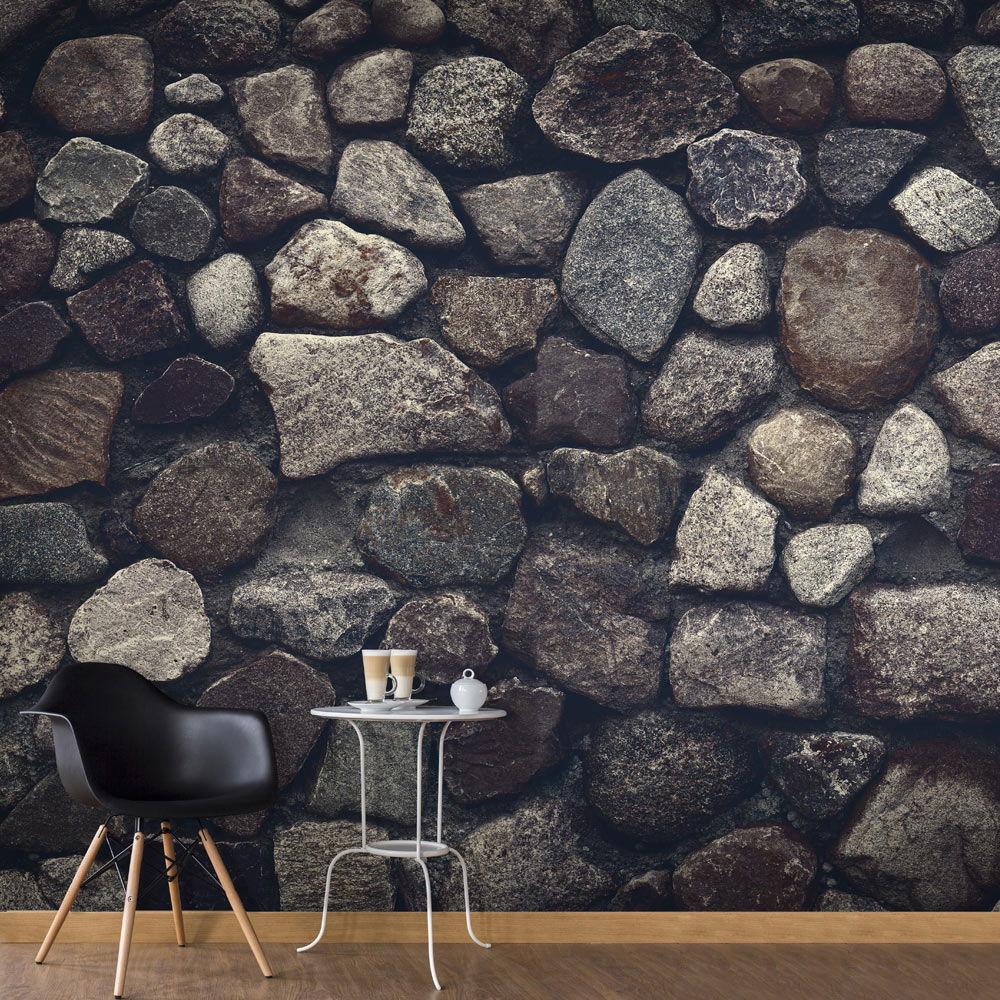 SELBSTKLEBENDE FOTOTAPETE 245/175 cm - Braun/Grau, Kunststoff/Textil (245/1cm) - KUNSTLOFT
