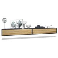 LOWBOARD Lana Fronten in Eiche Natur - Eichefarben, Holzwerkstoff (140/29/37cm) - Vladon