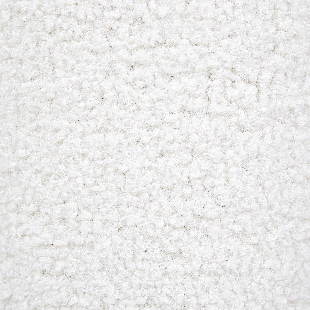 POUF Cremeweiß Carrington - Weiß, Textil (40/45/40cm) - Beliani