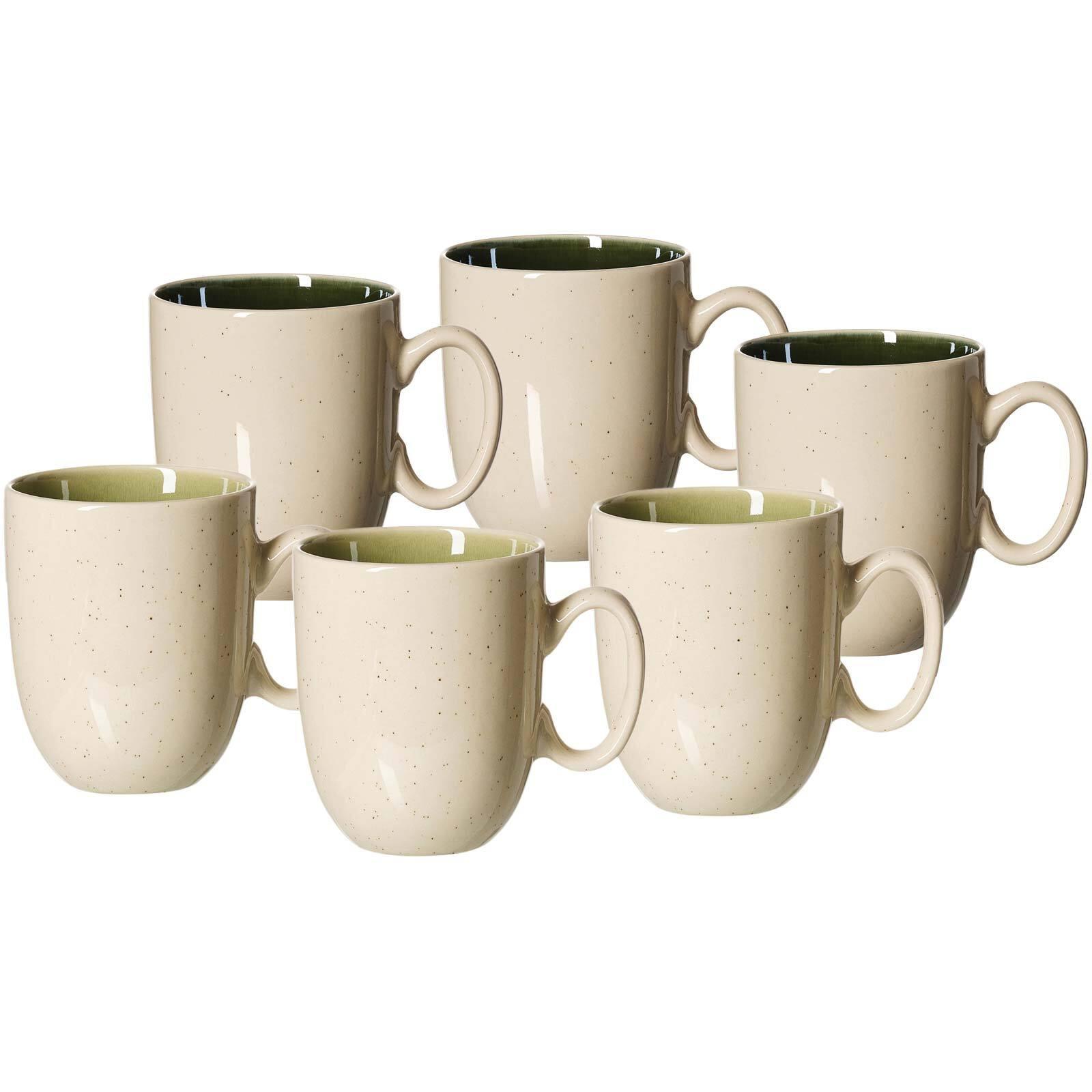KAFFEEBECHER Skog Grün-Mix 400 ml 6-tlg. - Grün, Keramik (0.4L) - Ritzenhoff Breker