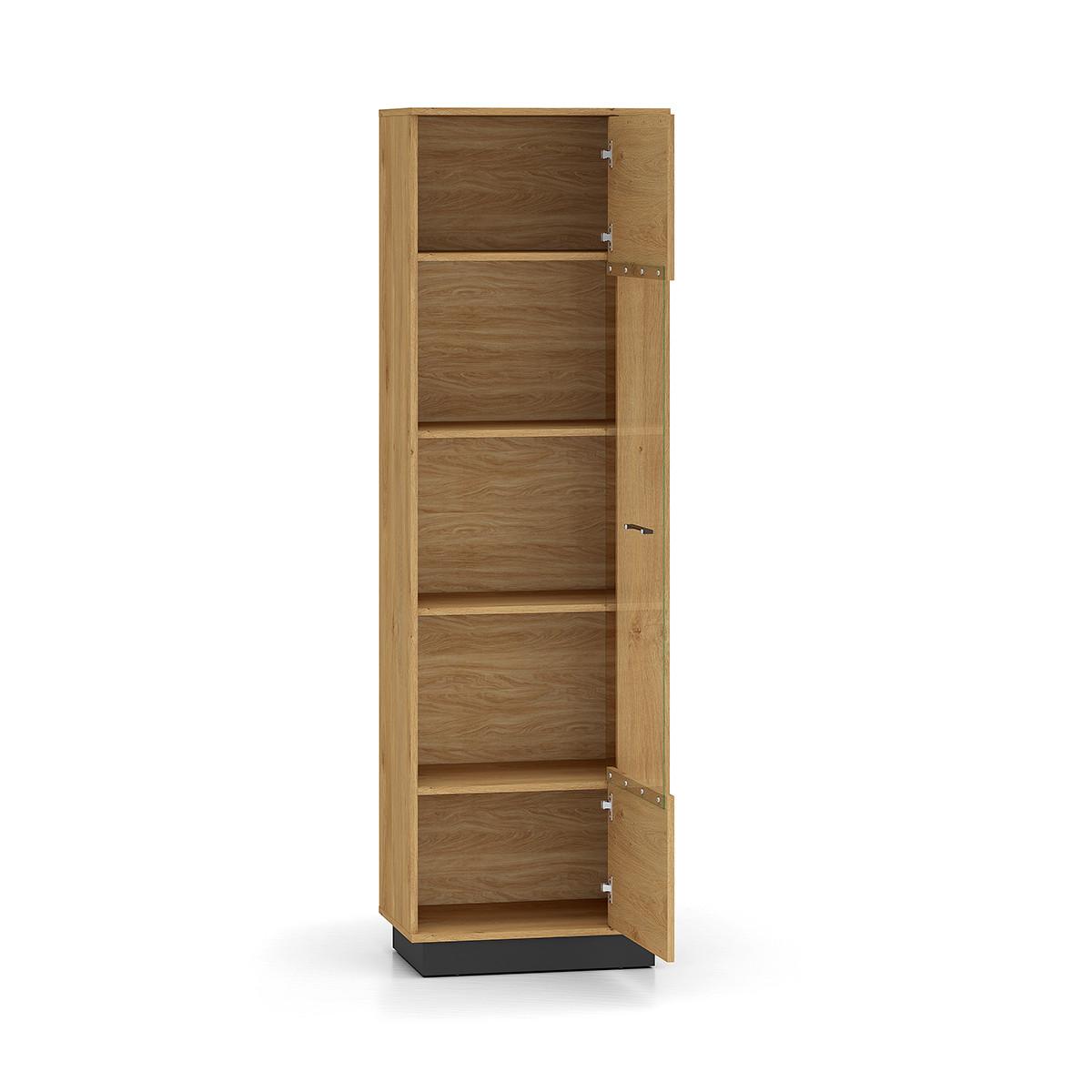 VITRINE Ysia Holz und Schwarz - Schwarz, Holzwerkstoff (60/196/40cm) - Petits-meubles