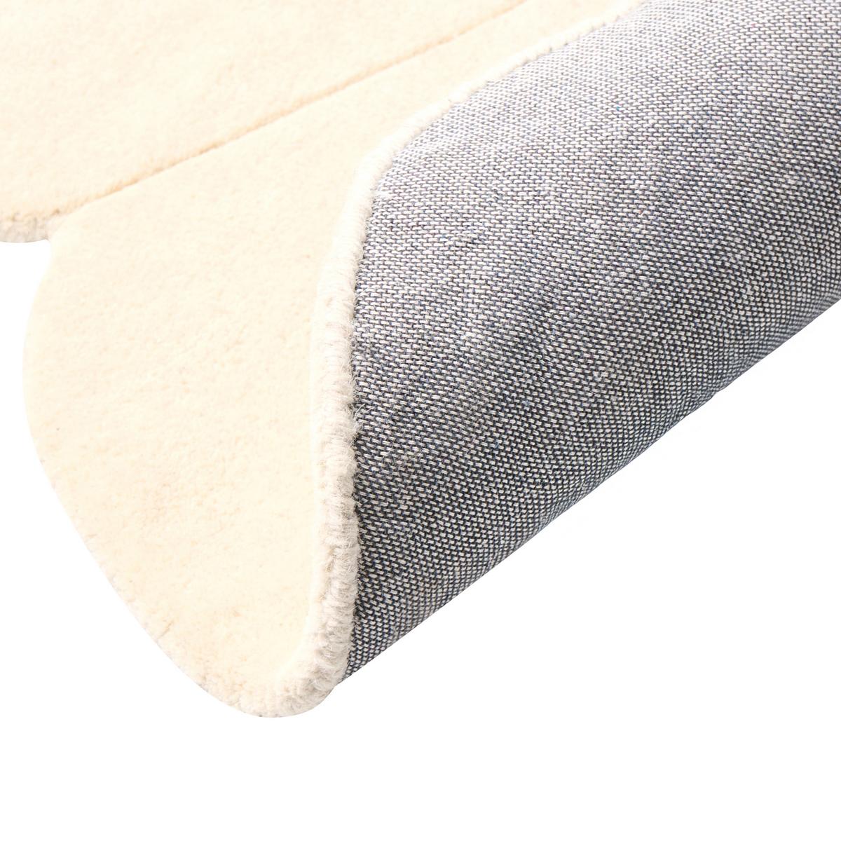 TEPPICH Beige 140 cm Wolle Manali - Beige, Textil (140/140cm) - Beliani