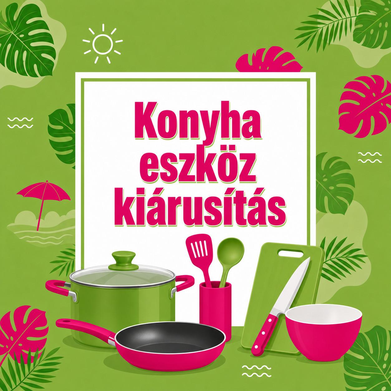 Konyhai eszköz kiárusítás