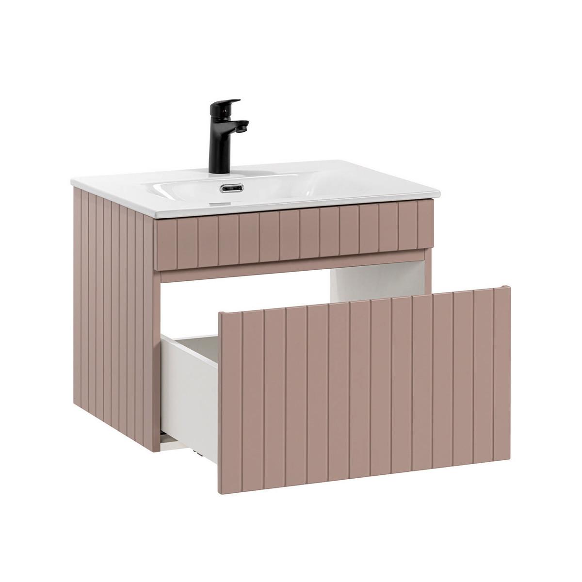 WASCHTISCH 60cm Zelie Rose - Pink, Holzwerkstoff (60/46/46cm) - Petits-meubles