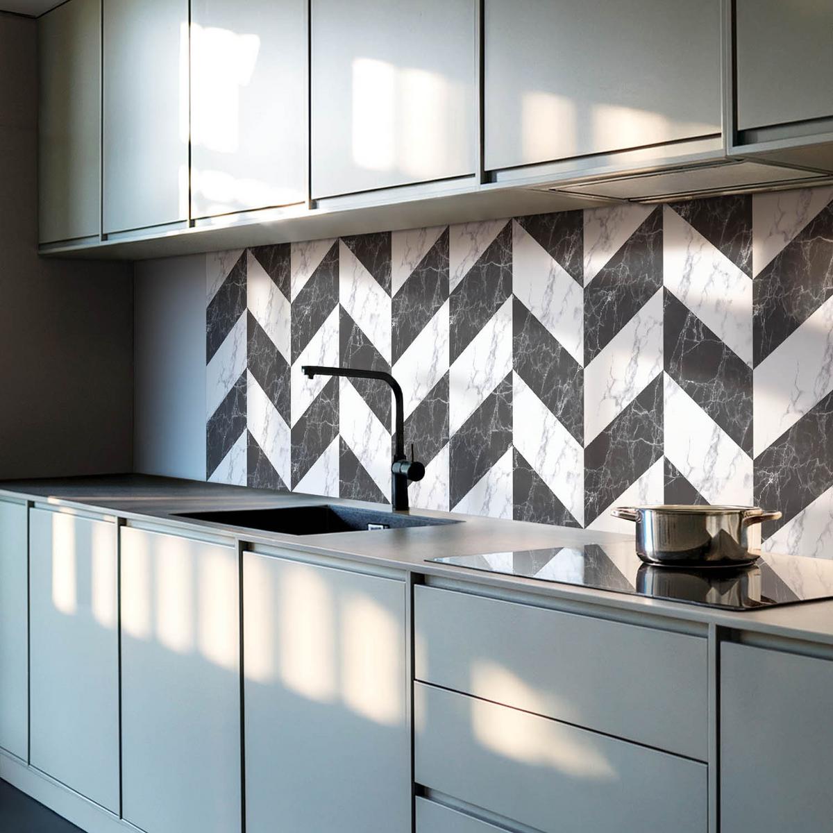 WANDPANEEL 120x60 cm selbstklebend Marelia - Graphitfarben, Kunststoff (60/1.6/120cm) - Wallfluent