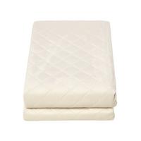 SAMT-WOHNDECKE 150/200 cm, gesteppt - Creme, Textil (150/200cm) - Homescapes