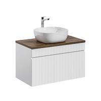 WASCHTISCH 80cm Zelie Weiß - Weiß, Holzwerkstoff (80/48/46cm) - Petits-meubles