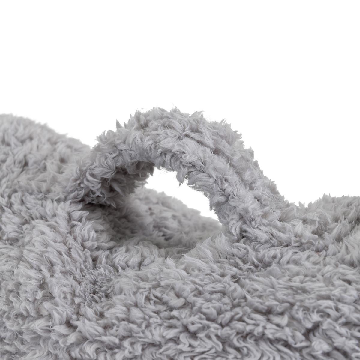 RÜCKENLEHNE Lesekissen Teddybär - Grau, Textil (74/63cm) - icon