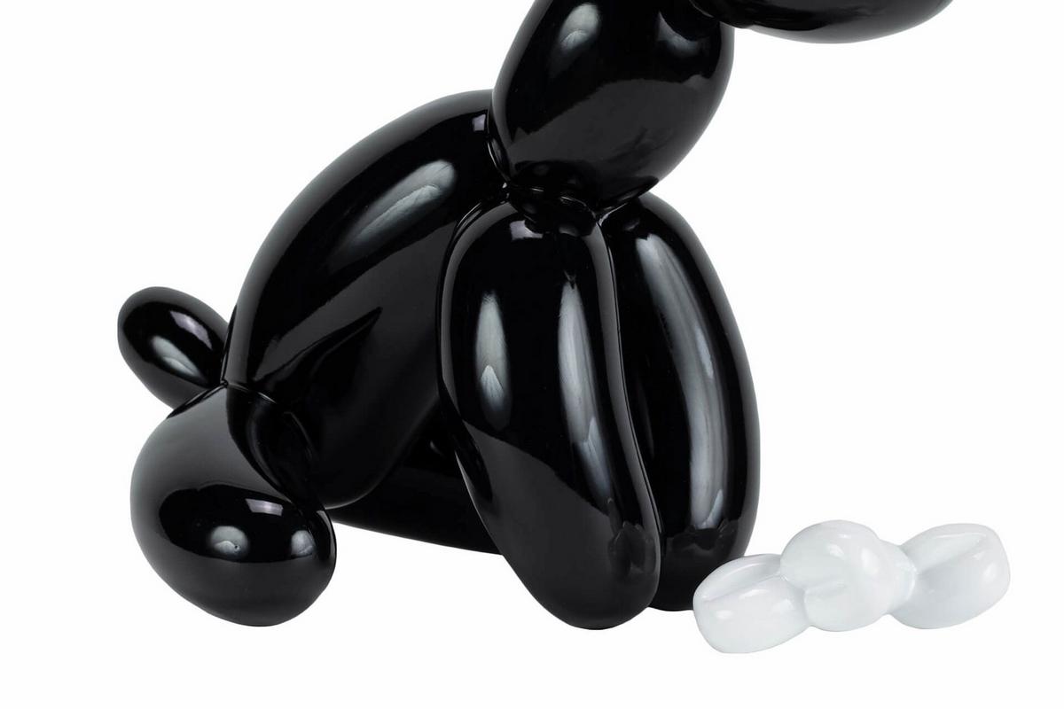 SKULPTUR Schwarz 30/28 cm - Schwarz, Stein (1.15/28/18cm) - KUNSTLOFT