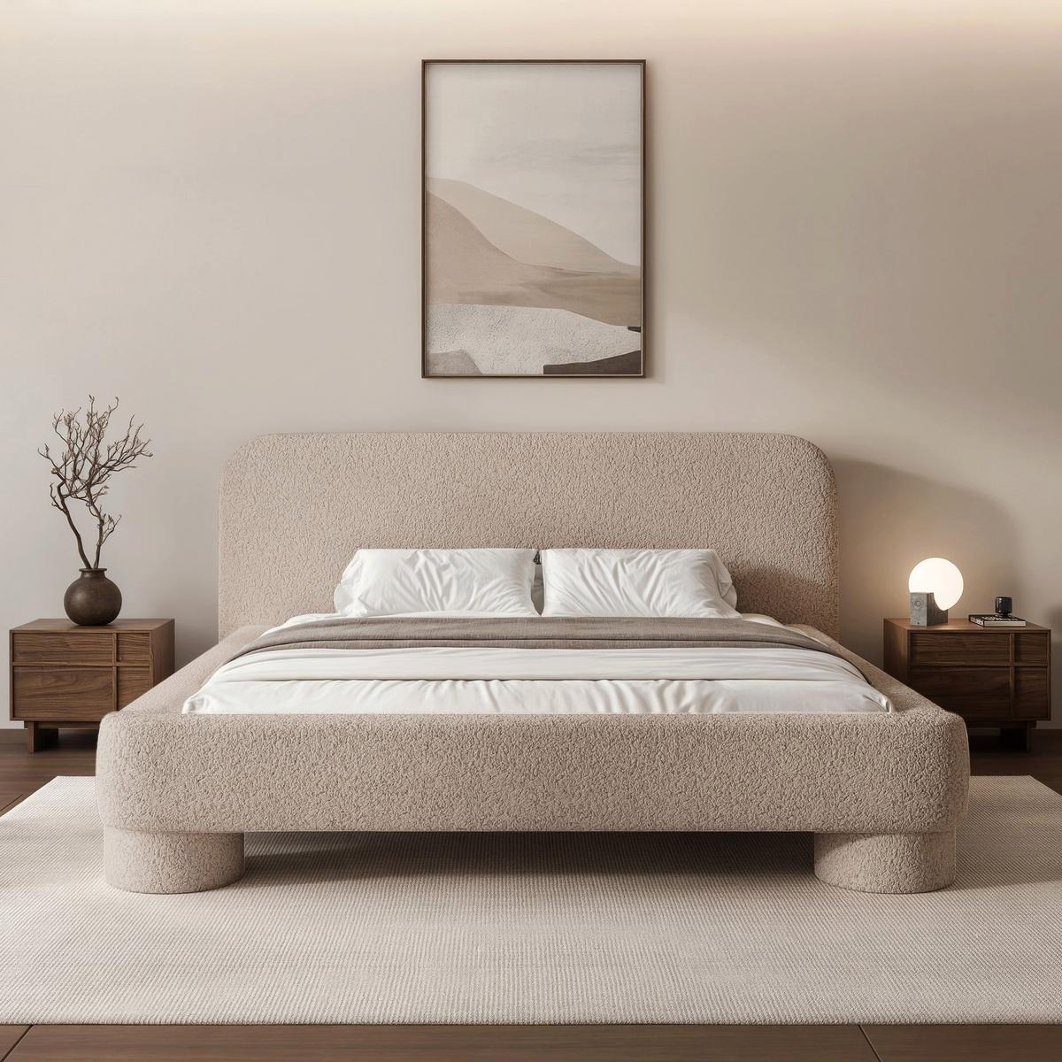 POLSTERBETT mit Bettkasten Fredo 180x200 cm - Beige, Holzwerkstoff/Textil (180/200cm) - Selsey
