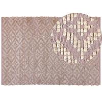 TEPPICH geflochten Gerze 230/160 cm - Pink, Textil (160/230cm) - Beliani