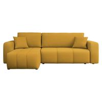 ECKSOFA Furyn - Gelb/Schwarz, Holz/Kunststoff (244/145cm) - MIRJAN24