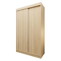 SCHWEBETÜRENSCHRANK SOFIA 120/216/61 cm 2-türig Sonoma Eiche - Sonoma Eiche, Holzwerkstoff (120/216/61cm) - MASSENO
