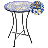 BISTROTISCH 60/60 cm Metall Schwarz Coriano - Schwarz, Metall (60/60/75cm) - Beliani