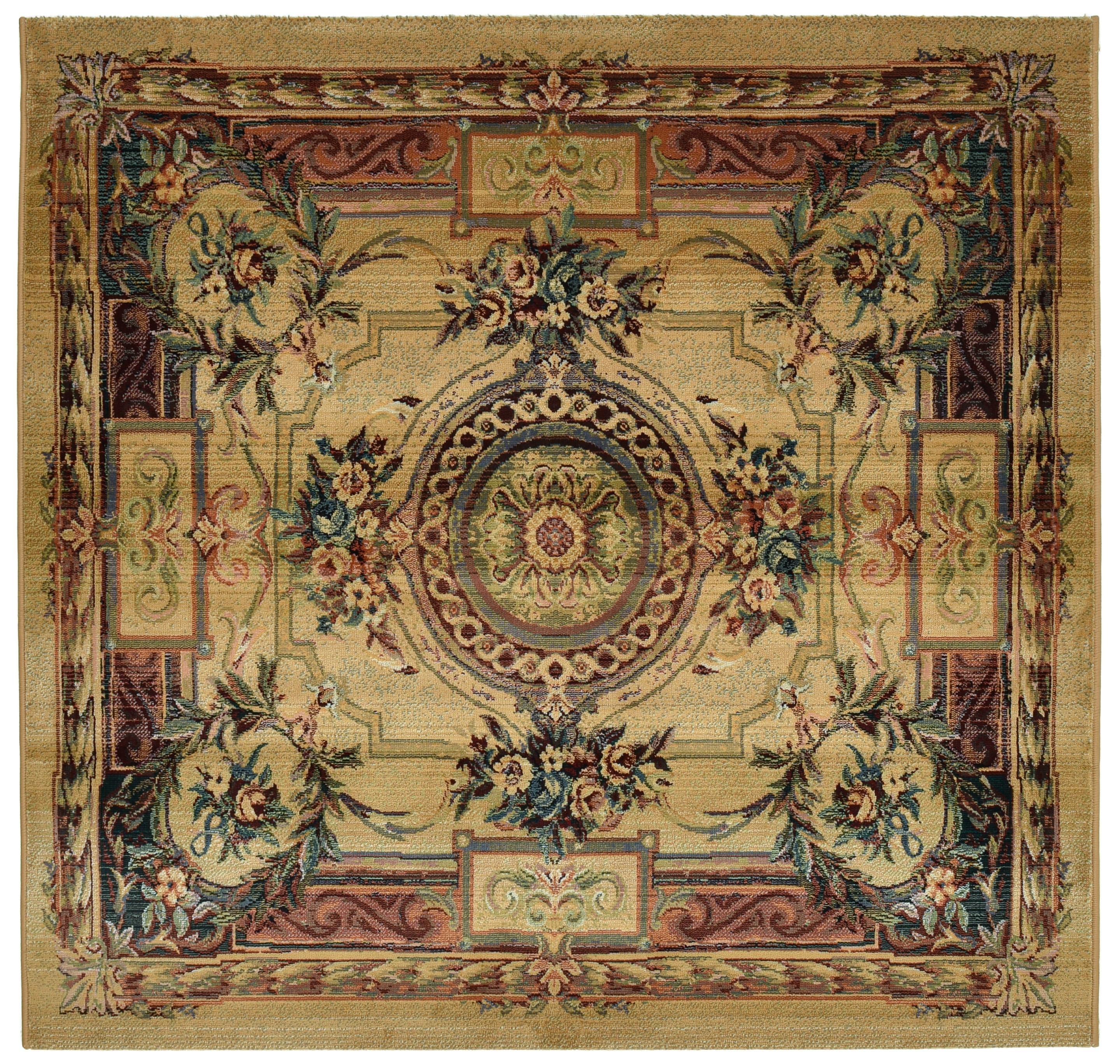 WEBTEPPICH Gabiro 856 200x200 cm - Beige, Textil (200/200cm) - THEKO