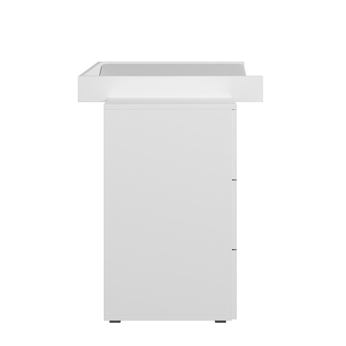 KINDERKOMMODE Lio Weiß matt - Weiß, Holzwerkstoff (80/90/48cm) - Petits-meubles