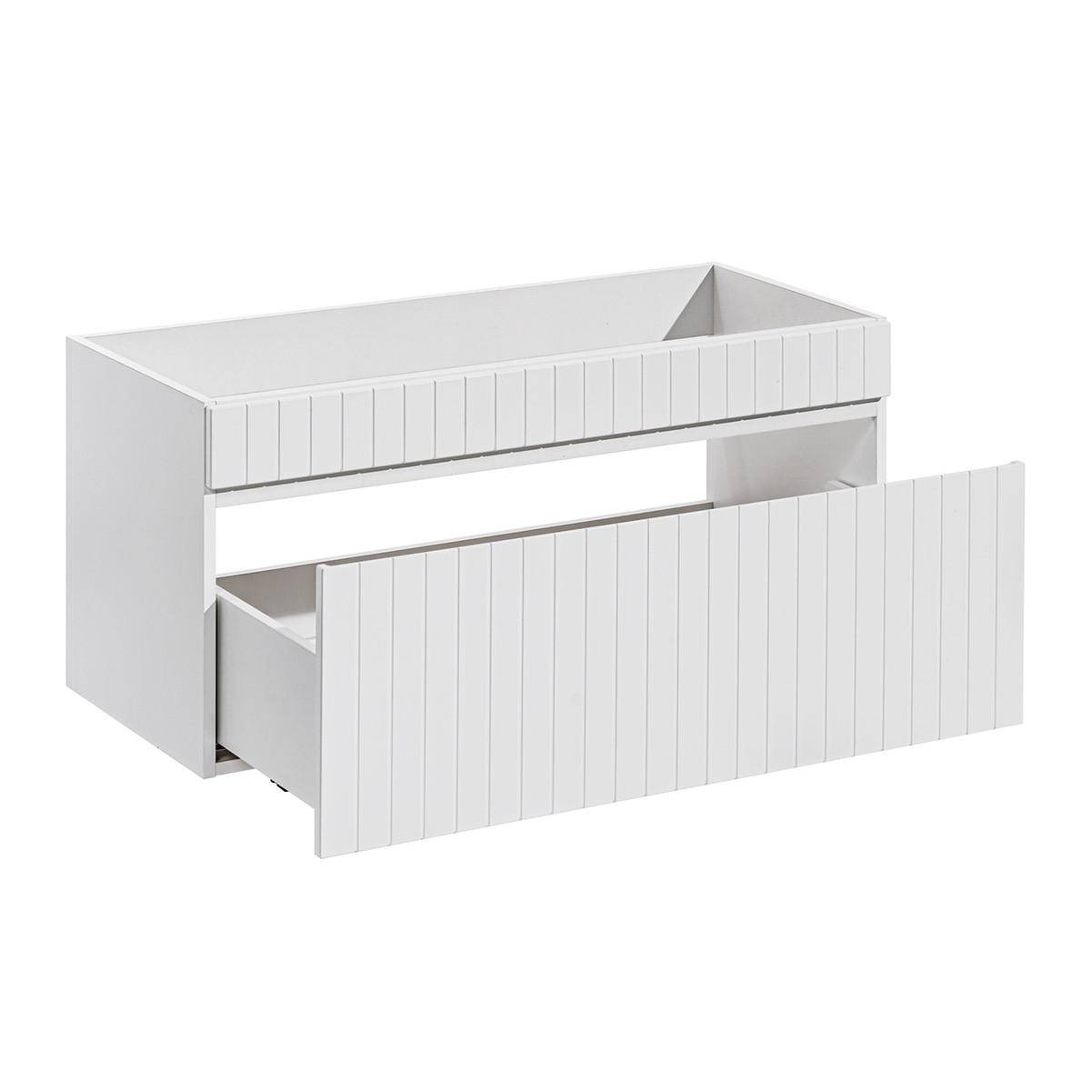 WASCHTISCHUNTERSCHRANK 100cm Zelie Weiß - Weiß, Holzwerkstoff (100/46/45cm) - Petits-meubles
