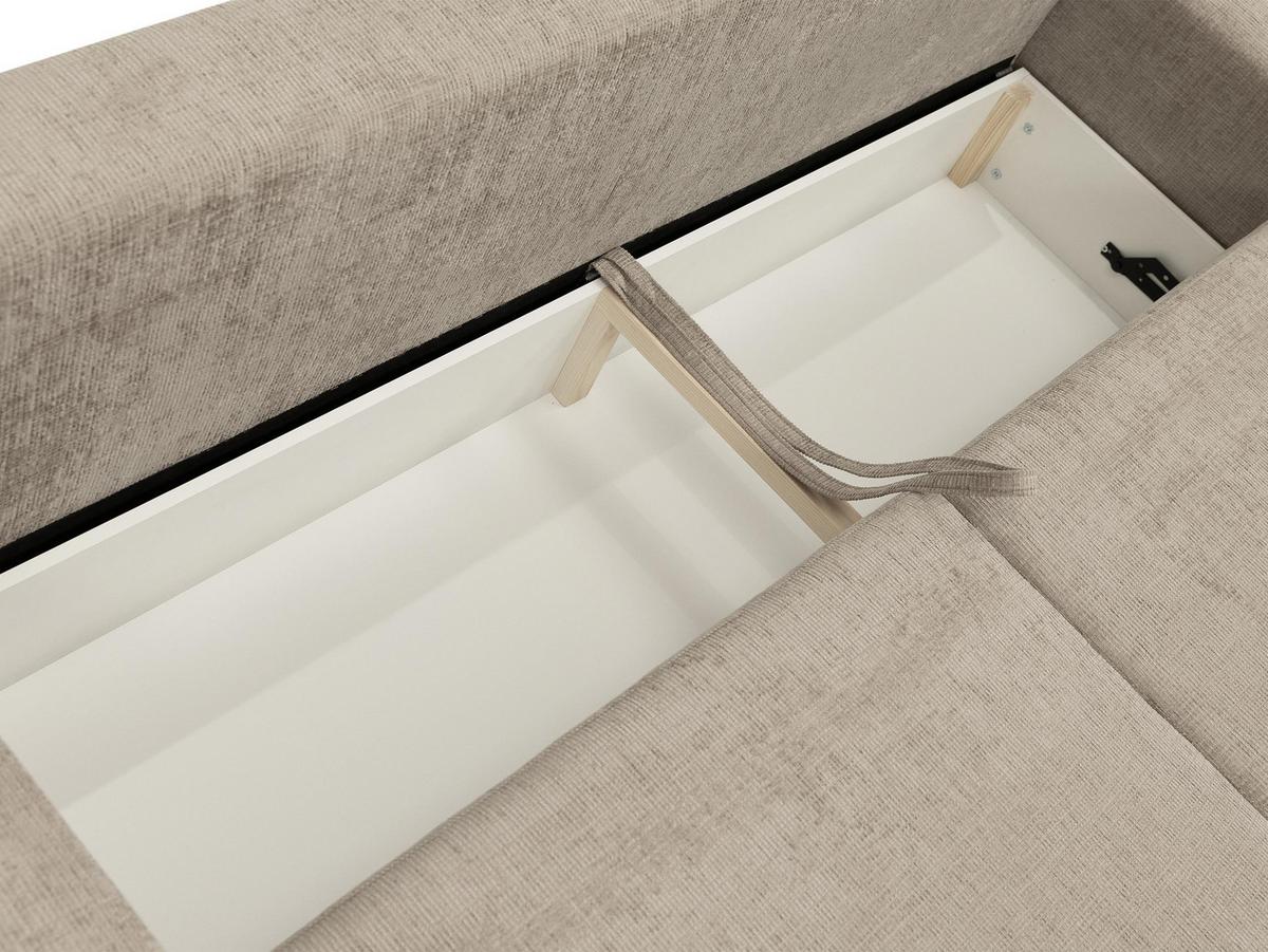 SCHLAFSOFA Bella - Creme/Schwarz, Holz/Kunststoff (240/85/95cm) - MIRJAN24