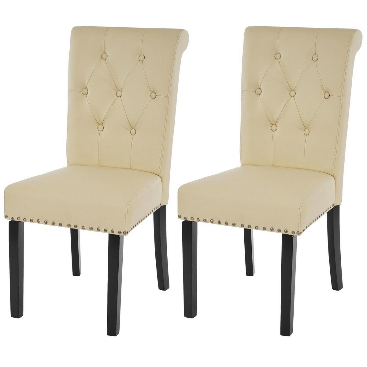 ESSZIMMERSTUHL FIELD IL Beige 2er-Set - Beige/Creme, Textil (47/98/62cm) - MCW