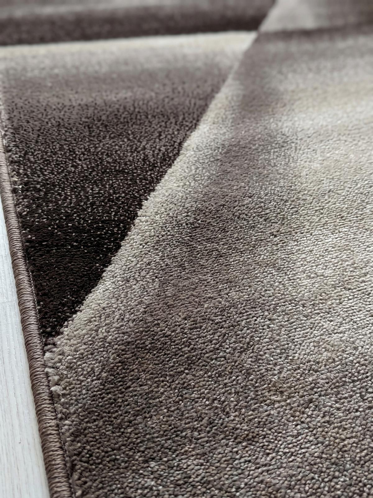 KURZFLORTEPPICH ASPEN, abstrakt, Braun, 80 x 150 cm - Braun, Textil (80/150cm) - KADIMA DESIGN