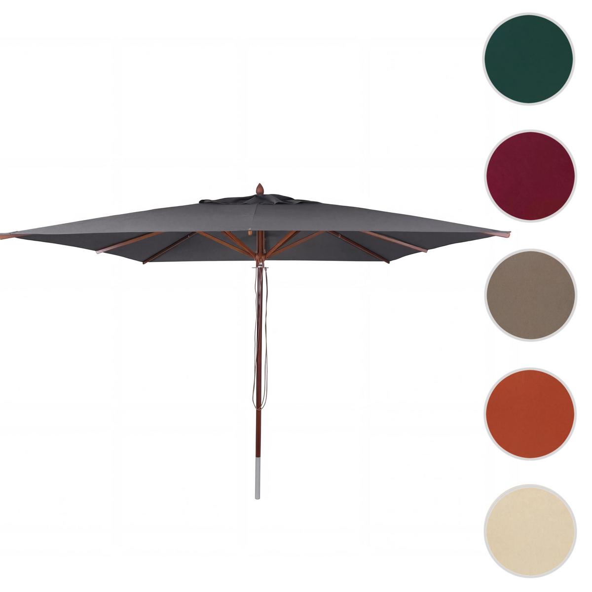 SONNENSCHIRM C57B Anthrazit - Anthrazit, Holz (300/300cm) - MCW