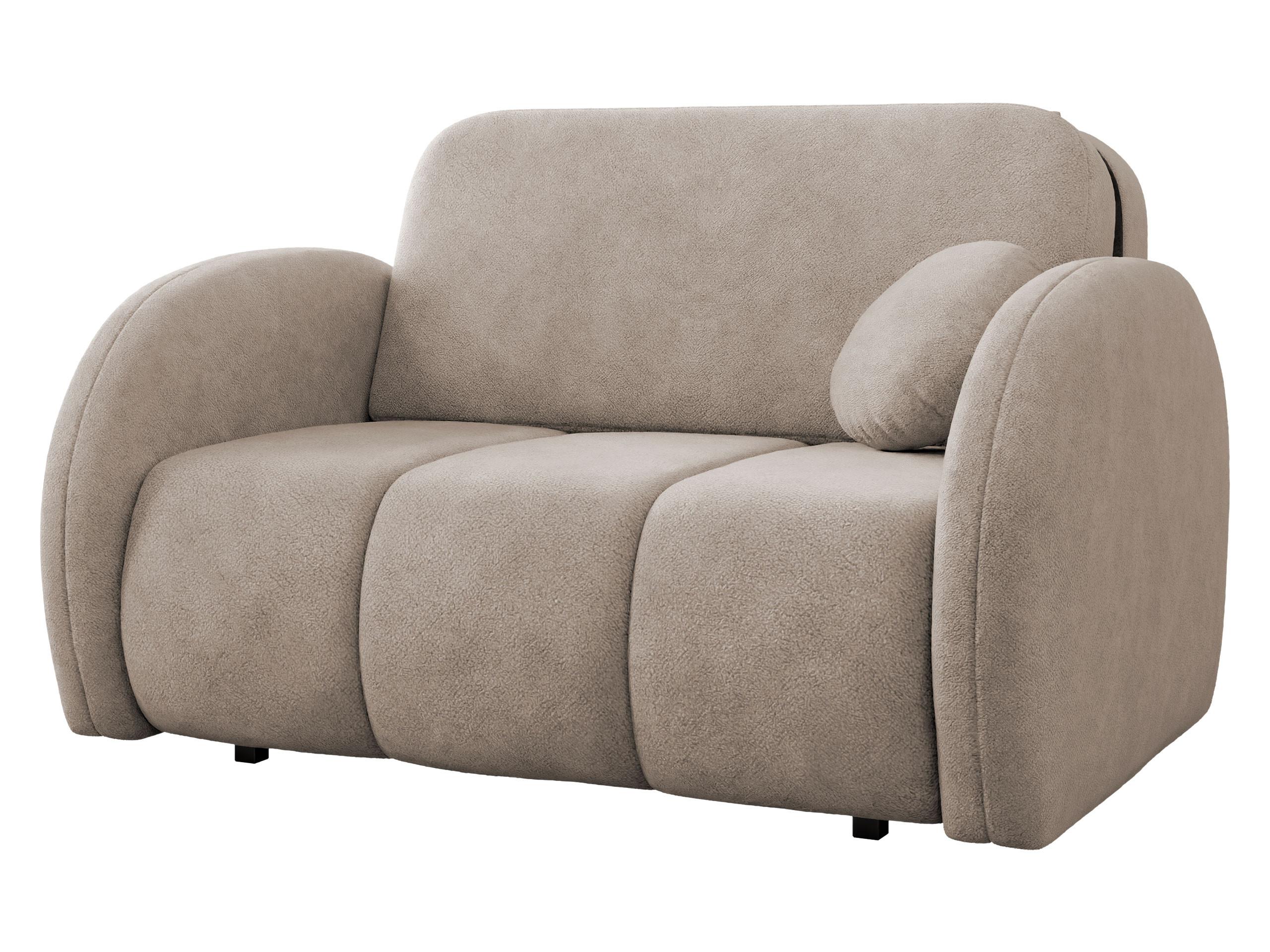 SCHLAFSOFA Viva Comfy II - Schwarz/Naturfarben, Holz/Textil (132/85/103cm) - MIRJAN24