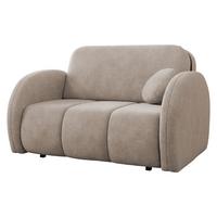 SCHLAFSOFA Viva Comfy II - Schwarz/Naturfarben, Holz/Textil (132/85/103cm) - MIRJAN24