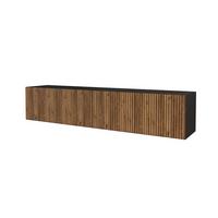 LOWBOARD NOA-2-W 2x100x40x40 cm - Schwarz / Katania - Eiche Wotan, Holzwerkstoff (200/40/40cm) - ALTDECOR