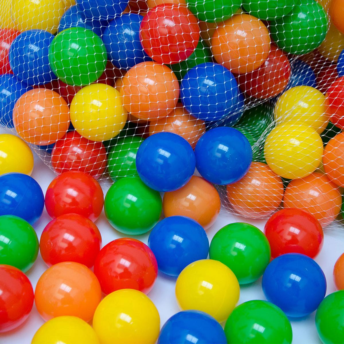 BÄLLEBAD-BÄLLE 50 Stück, bunt, 5,5 cm - Multicolor, Kunststoff (5.5/5.5/5.5cm) - Littletom