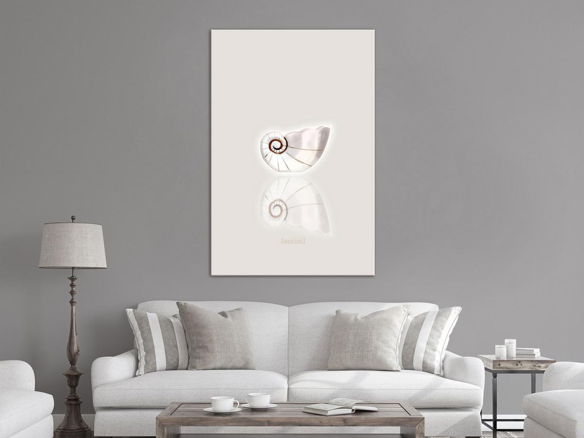 KUNSTDRUCK Beige 60/90 cm - Beige/Grau, Textil (60/90cm) - KUNSTLOFT