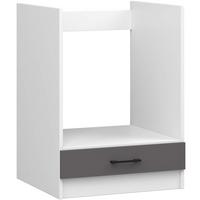HÄNGESCHRANK Weiß, Graphit Grau 82/60/55 - Graphitfarben/Weiß, Holzwerkstoff (60/82/55cm) - RAUMHIRSCH FURNITURE