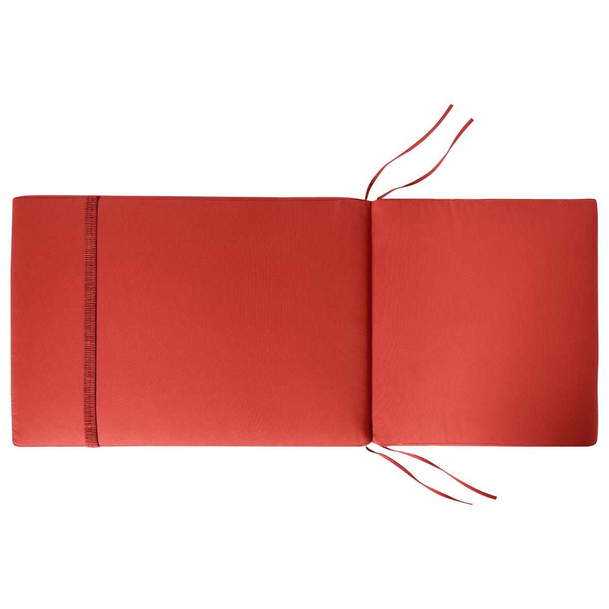 OUTDOOR-SITZKISSEN 6er-Set Rot 50/45 cm Java/Amantea Premium - Rot, Textil (71/71/50cm) - Beliani