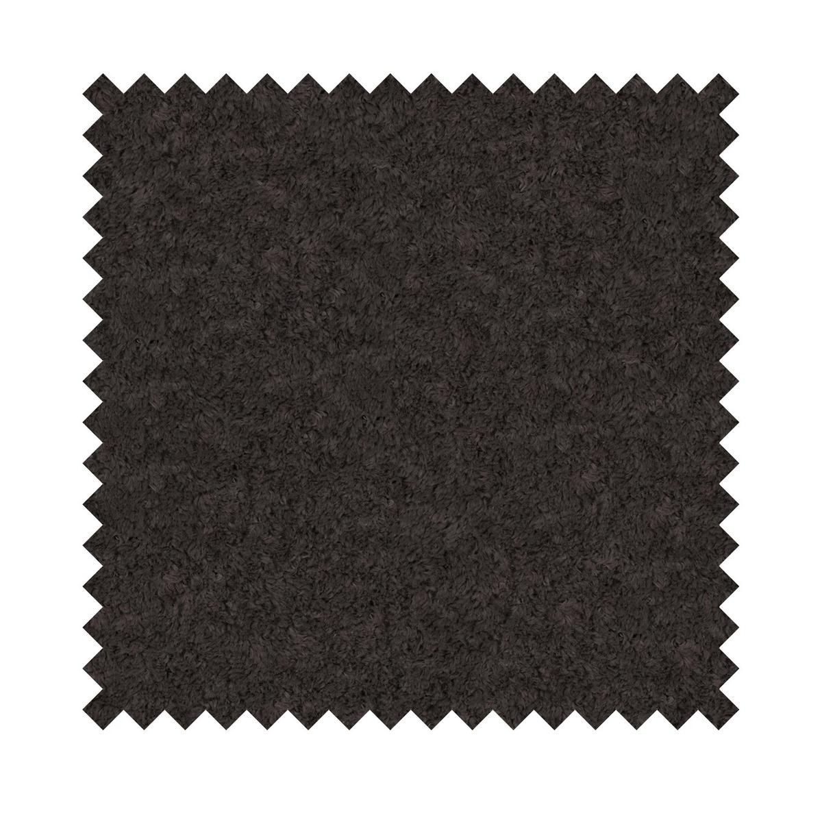 ECKSCHLAFSOFA Kaveo BRAUNER PLÜSCH universell mit Eckelement MIT BETTKASTEN - Schwarz/Braun, Kunststoff/Textil (245/245cm) - Selsey