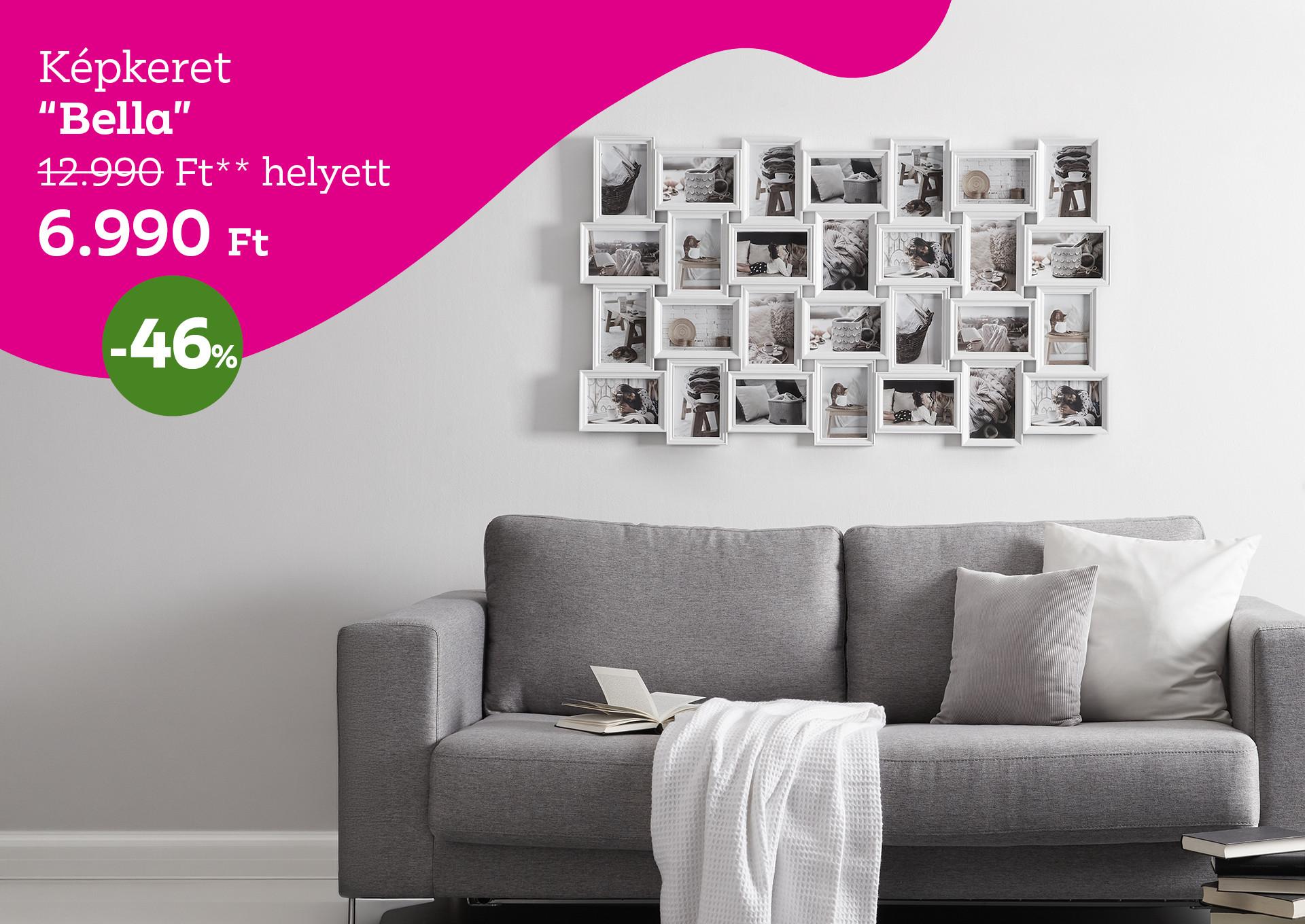Képkeret BELLA 12990 Forint helyett 6990 Forint, kedvezmény mértéke 46%