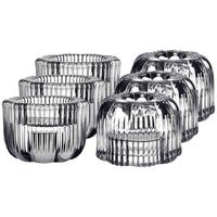 2IN1-KERZENSTÄNDER Fleur transparent ø 6,3 cm 6er Set - Transparent, Glas (6.3/4.5/6.3cm) - Villeroy & Boch