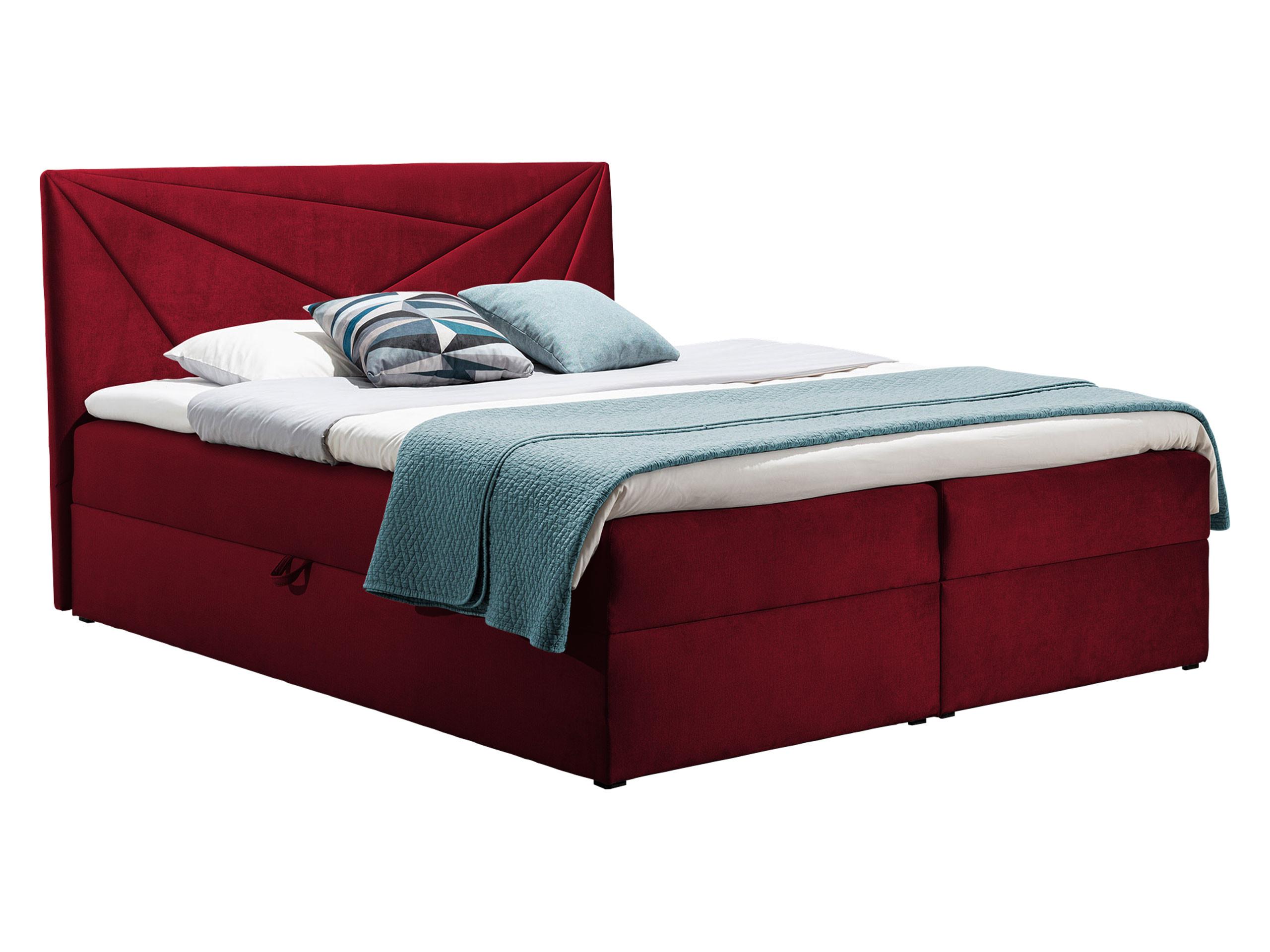 BOXBETT Top 5 - H3 - Rot, Holz (160/200cm) - MIRJAN24