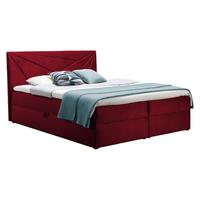 BOXBETT Top 5 - H3 - Rot, Holz (180/200cm) - MIRJAN24