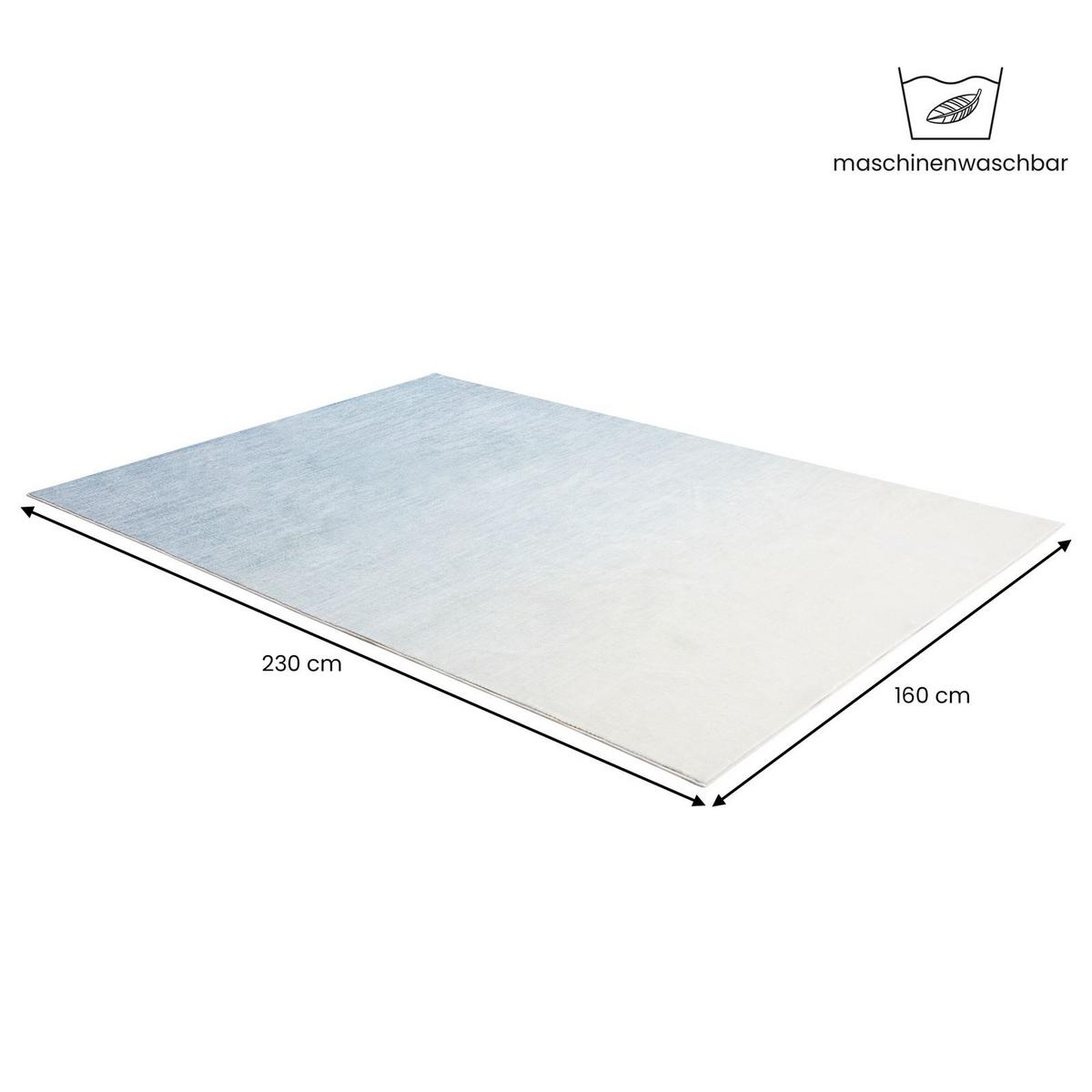 TEPPICH OMBRE - Hellblau, Textil (160/230cm) - IDIMEX