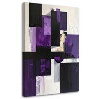LEINWANDBILD 3D und geometrisch 60x90cm - Lila, Textil (60/90cm) - Feeby