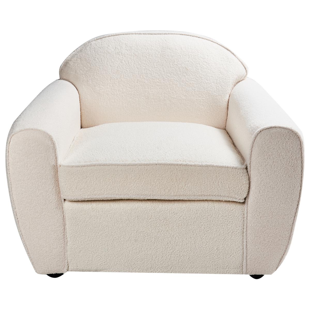 SESSEL Hellbeige Ellede - Beige, Textil (93/73/90cm) - Beliani