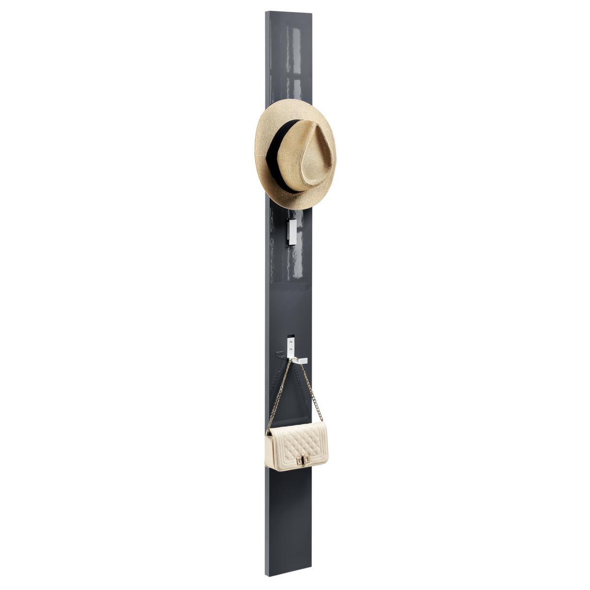 HAKENLEISTE Hansnes - Grau, Holzwerkstoff/Metall (15/165/3cm) - [en.casa]