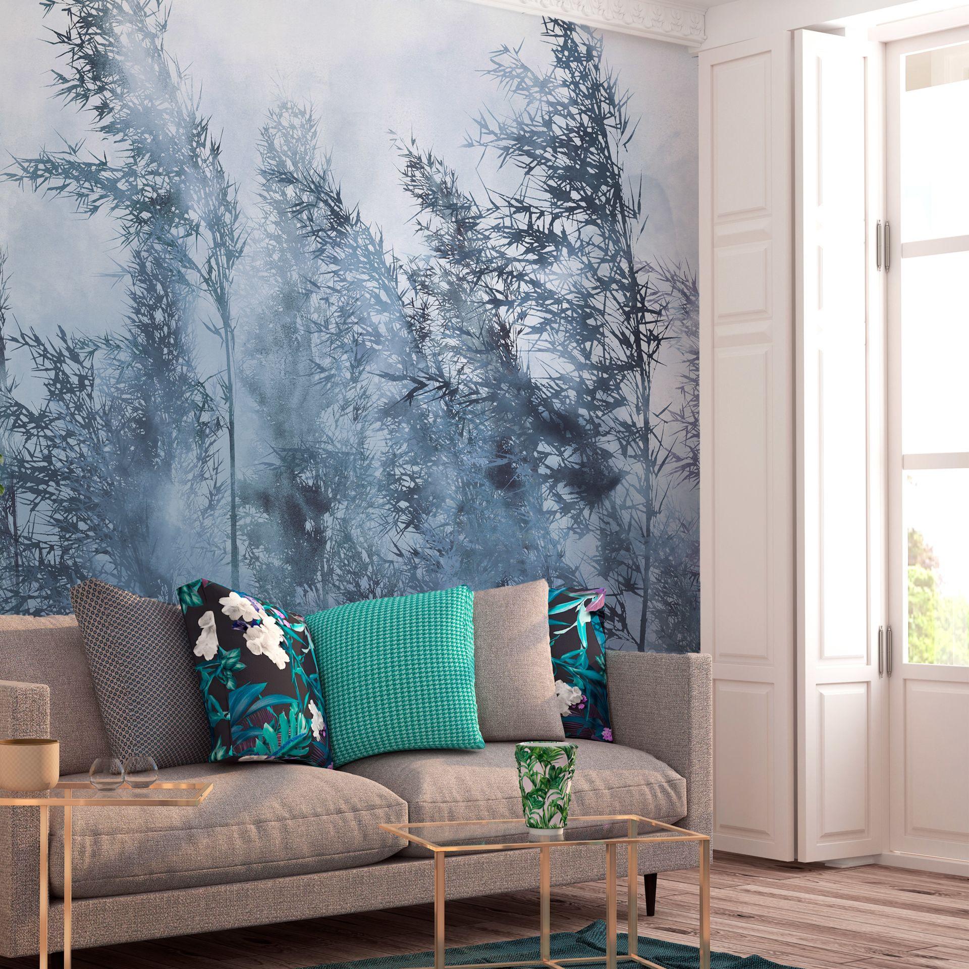 SELBSTKLEBENDE FOTOTAPETE 196/140 cm - Grau, Kunststoff/Textil (196/1cm) - KUNSTLOFT