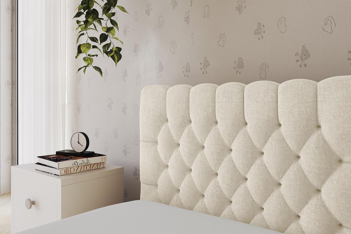 EINZELLBETT Jugendbett mit Bettkasten, Rechts - MULY 100x200 Beige - Naturfarben, Holzwerkstoff/Textil (100/200cm) - ALTDECOR