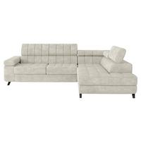 ECKSOFA Nord, Seite: Rechts - Sandfarben/Schwarz, Holz/Textil (264/203cm) - MIRJAN24
