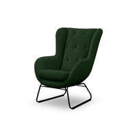 SESSEL Artemis In Kronos - Dunkelgrün, Holzwerkstoff/Textil (80/105/100cm) - Fun Möbel