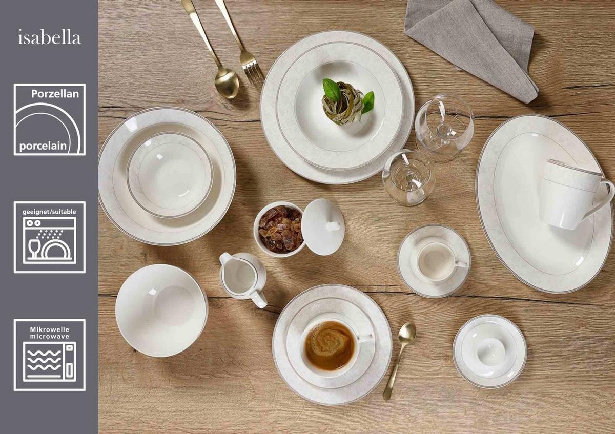 KAFFEETASSEN Isabella beige 250 ml 6er Set - Beige, Keramik (0.25L) - Ritzenhoff Breker