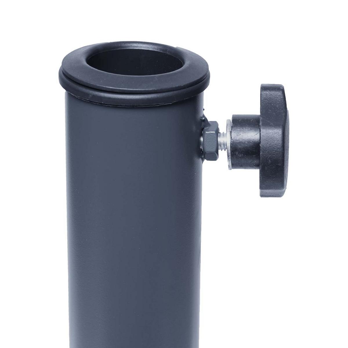 STÄNDER AUF BODENHÜLSE METALL Anthrazit - Anthrazit, Metall (13/13cm) - MCW