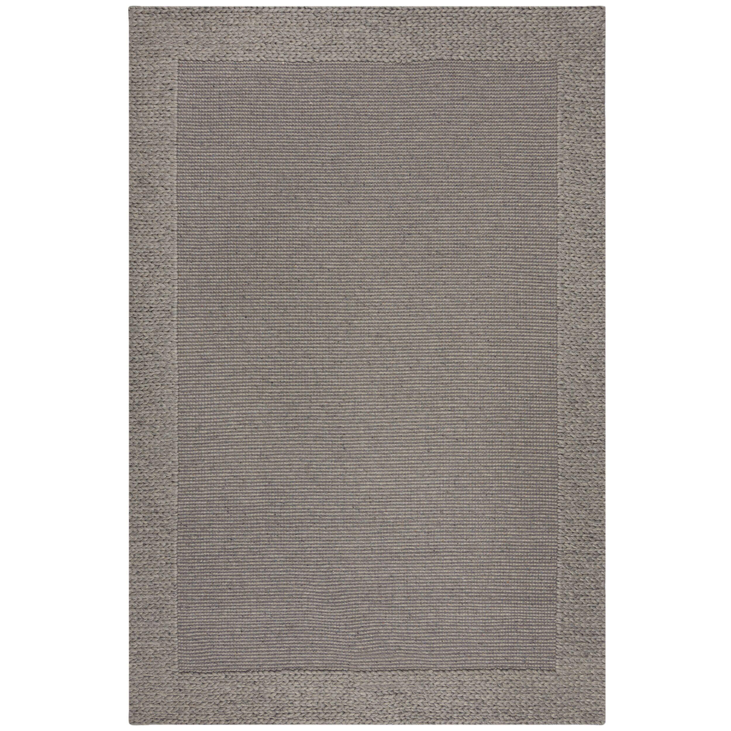 WOLLTEPPICH handgewebt CALDER, einfarbig, Grau, 160 x 230 cm - Grau, Textil (160/230cm) - KADIMA DESIGN